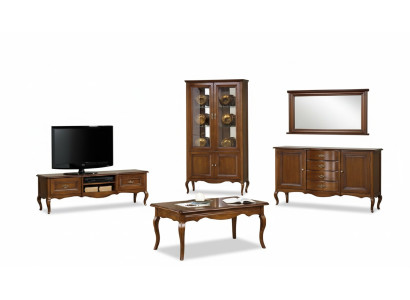 Wohnzimmer Set Vitrine RTV Couchtisch Kommode Klassische Italienische Stil Möbel