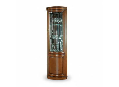 Klassische Vitrine Vitrinenschrank Rustikal Schrank Glasschrank Vitrinen Z-WN