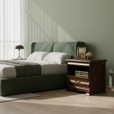 Klassischer Nachtschrank Nachttisch Massiv Konsole Ablage Schlafzimmer N-SzN