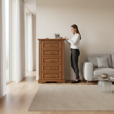 Klasická komoda komody skříň sideboard masivní nábytek koloniální nový OK5