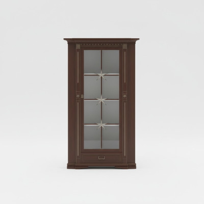 Klassische Vitrine Vitrinenschrank Vitrinen Glasschrank Schrank Kolonial OW-N