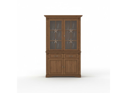Klassische Vitrine Vitrinenschrank Vitrinen Glasschrank Schrank Kolonial Neu OK2