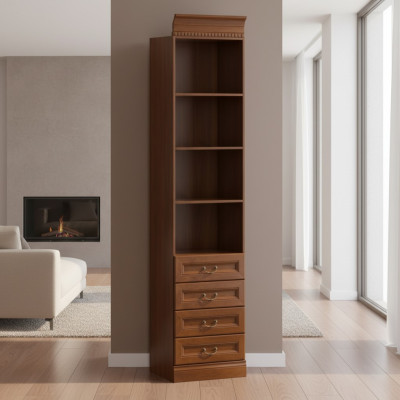 Klasické skříně skříň skříňová stěna knihovna regál vitrína - model BA-6.