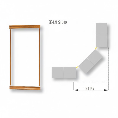 Klassische Kronenabschluss Satz für Bücherschrank Schrank System SE-LN-S1010
