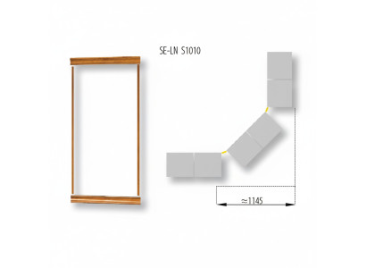 Klassische Kronenabschluss Satz für Bücherschrank Schrank System SE-LN-S1010