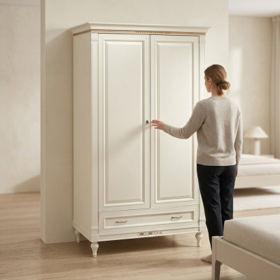 Klassische Schränke Schrank Schrankwand Kleiderschrank Holzschrank - Model FL-D2
