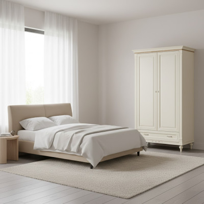 Klassische Schränke Schrank Schrankwand Kleiderschrank Holzschrank - Model FL-D2
