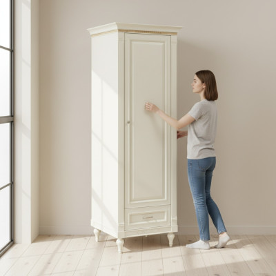 Klassische Schränke Schrank Eckschrank Kleiderschrank Holzschrank - FL-D1
