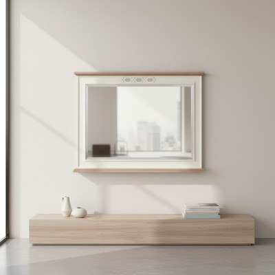 Spiegel Holzrahmen Großer Wandspiegel Klassischer Designer Spiegel Model FL-L3