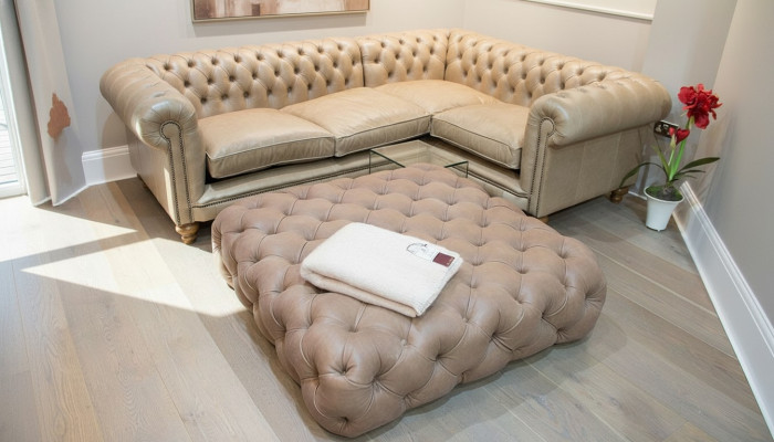 Ledersofa Ecksofa Sofa Couch Polster Chesterfield Eckgarnitur Garnitur Ecke Neu