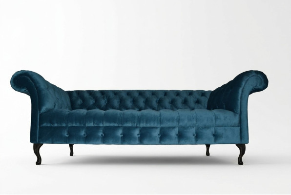 Chesterfield Sofa Polster Designer Couchen Sofas Garnitur Textil Stoff Textil 16