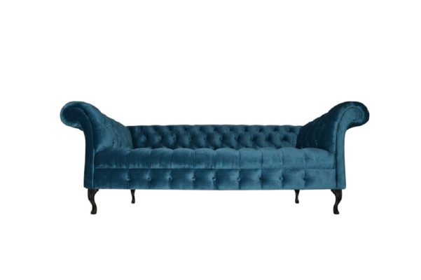 Chesterfield Sofa Polster Designer Couchen Sofas Garnitur Textil Stoff Textil 17
