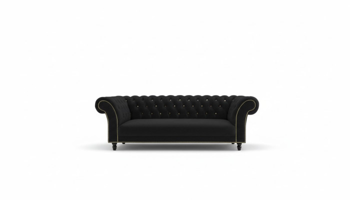 Chesterfield Sofa Polster Designer Couchen Sofas Garnitur Textil Stoff Textil 30