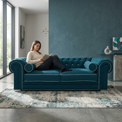 Chesterfield Sofa 3 SITZER Polster Designer Couchen Sofas Garnitur SL Sofa