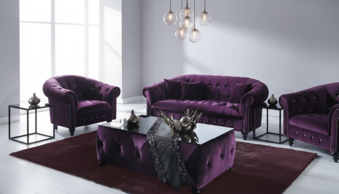 Chesterfield Sofa 3 SITZER Polster Designer Couchen Sofas Garnitur SL Sofa 36