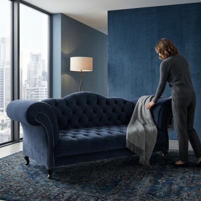 Chesterfield pohovka 3 SEDAČKA čalouněná designová pohovka set SLIII pohovka č. 2