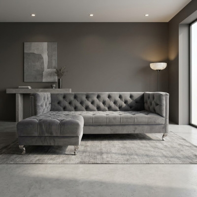 Chesterfield Sofa 3 SITZER Polster Designer Couchen Sofas Garnitur SLIII Sofa №6