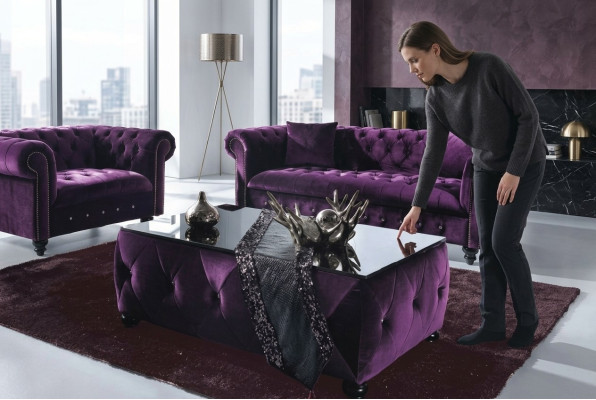 Chesterfield Sofa Polster Designer Pohovky Souprava Pohovka SLIII Pohovka č. 11