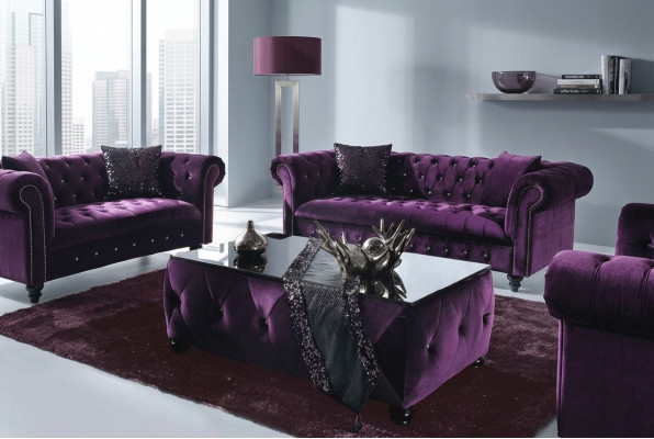 Chesterfield Sofa Polster Designer Pohovky Souprava Pohovka SLIII Pohovka č. 11