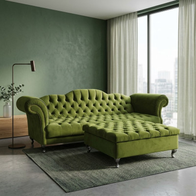 Chesterfield pohovka čalounění designové pohovky sedací souprava SLIII pohovka č. 57