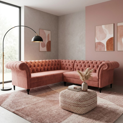 Chesterfield rohová pohovka rohová pohovka designová pohovka pohovka sametová kožená pohovka