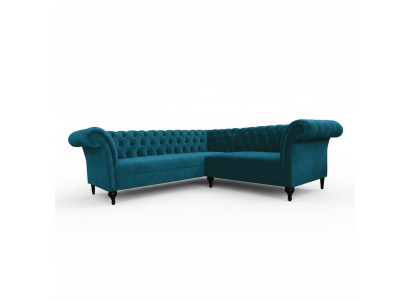 Chesterfield Ecksofa Eckcouch Designer Sofa Couch Samt Ledersofa