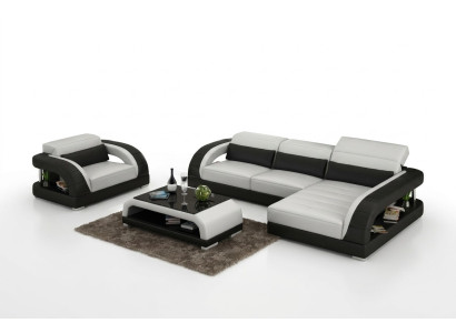 Kožená pohovka, gauč, obývací souprava, rohová sedací souprava, křeslo, set, garnitura, designová pohovka