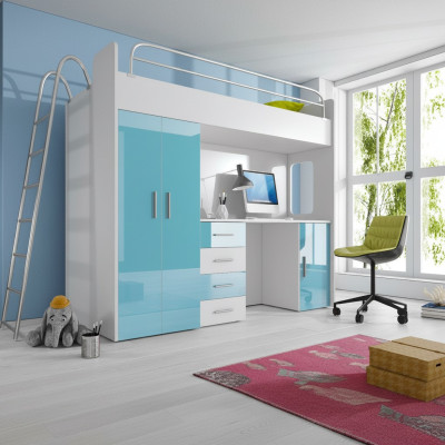 DOPPELSTOCKBETT STOCKBETT ETAGENBETT + SCHREIBTISCH Schrank Betten Kinderzimmer