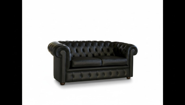 Chesterfield Sofa Couch Polster Sofas Klassischer 2 Sitzer Sitz Leder Schaffhau