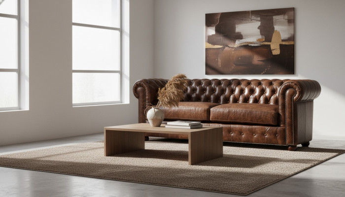 Chesterfield Sofa Couch Polster 3 Sitz Garnitur Leder Textil Sofas Neu