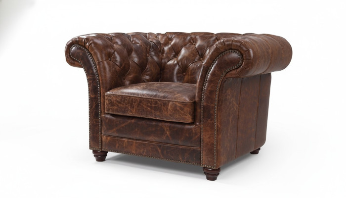 Chesterfield Pohovka Pohovka Polstrování 1 Místní Křeslo Pohovky Design Polstrování Kůže Nový