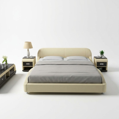 Wasserbett Hotel Doppel Bett Betten Komplett Lederbett Polsterbett Wasser LB8822