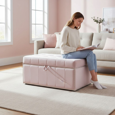 Hocker podnožka otoman taburet sedací vak obývací pokoj designový kufr
