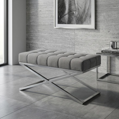 Hocker Fußhocker Ottoman Sitzhocker Sitzpouf Wohnzimmer Designer Pufa LX
