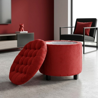 Hocker Fußhocker Ottoman Sitzhocker Sitzpouf Wohnzimmer Designer Solano