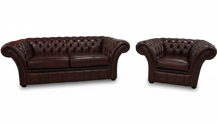 Chesterfield Couch Polster Sitz Sofagarnitur Sofa Couch Garnitur 2+1