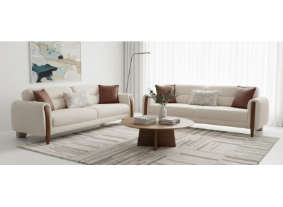 Wohnzimmer Sofagarnitur 2x Sofa 3 Sitzer Polstermöbel Komfortabel Set