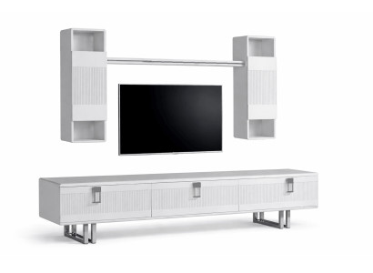 Wohnzimmer-Set – TV-Lowboard & Wandmodul im modernen Design