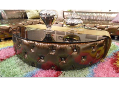 Couchtisch Chesterfield Luxus Wohnzimmer Kaffeetisch Holz Modern Neu
