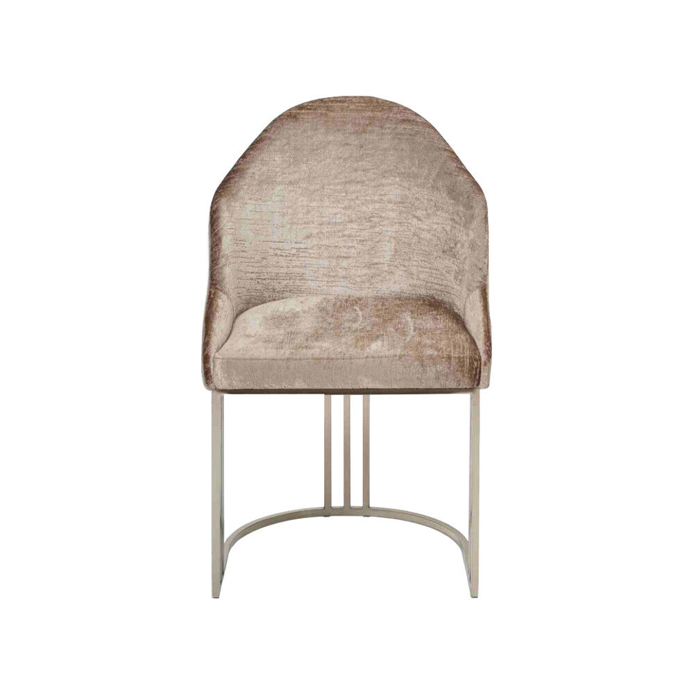 Jídelní židle 1-sedačka křeslo nerezová ocel Luxus Moderní nábytek Design nový