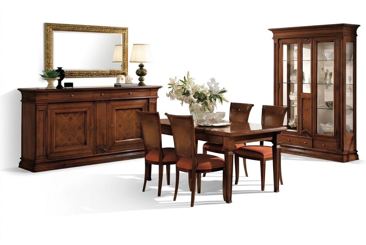 Essgruppe Wohnzimmer Set Tisch 4x Stühle Sitzgruppe Esszimmergarnitur Tische Neu
